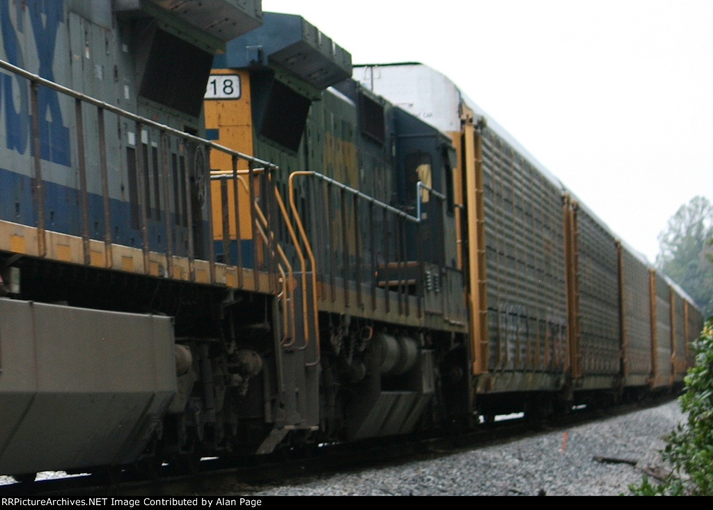 CSX 7618 runs second